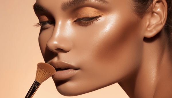 Le bon pinceau pour appliquer le bronzer avec précision